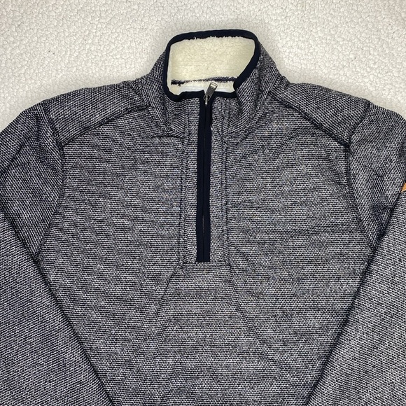 Orvis Brighton Sherpa Lined 1/4 Zip Pullover Sweater: Size Medium - Picture 3 of 11